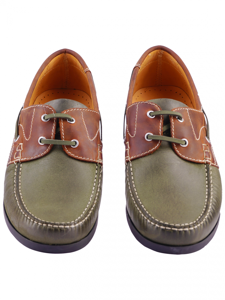 Men Olive Boat Casual Shoes - MNJ Shoes - Brand New Shoes and Bags ...