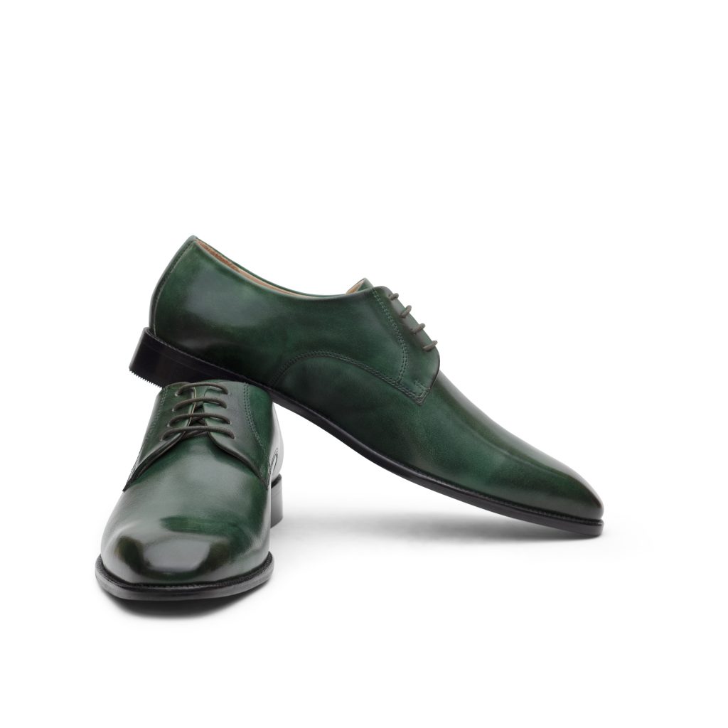 Derby Bottle Green Shoes - MNJ Shoes - Brand New Shoes and Bags Online ...