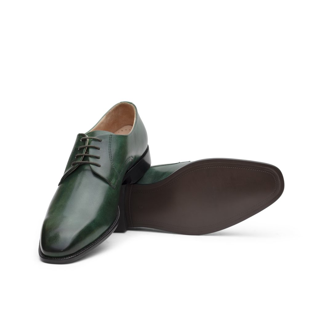 Derby Bottle Green Shoes - MNJ Shoes - Brand New Shoes and Bags Online ...